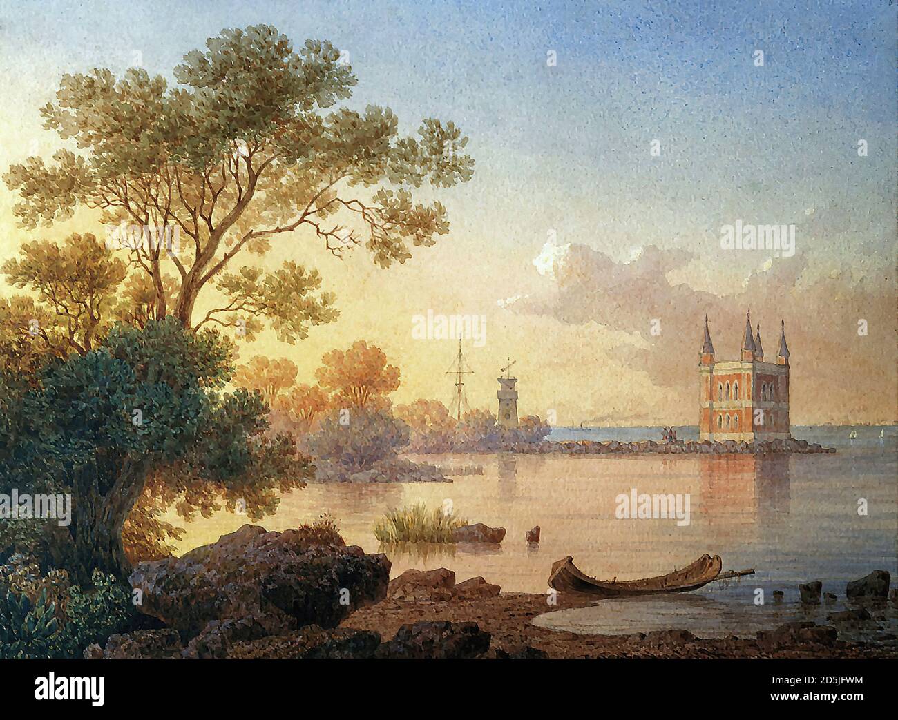 Vorobiev Socrate Maksimovich - Renelly ad Alessandria - Scuola Russa - 19 ° secolo Foto Stock