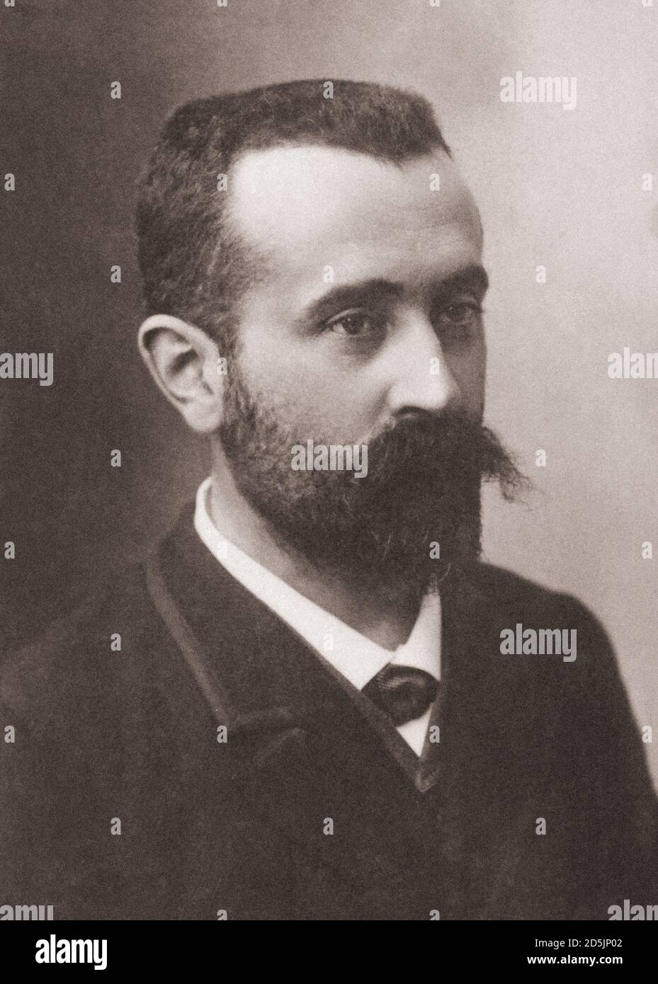 Alphonse Bertillon (1853 – 1914) Era un ufficiale di polizia francese e un ricercatore biometrico che ha fatto domanda la tecnica antropologica dell'antropometria a l Foto Stock