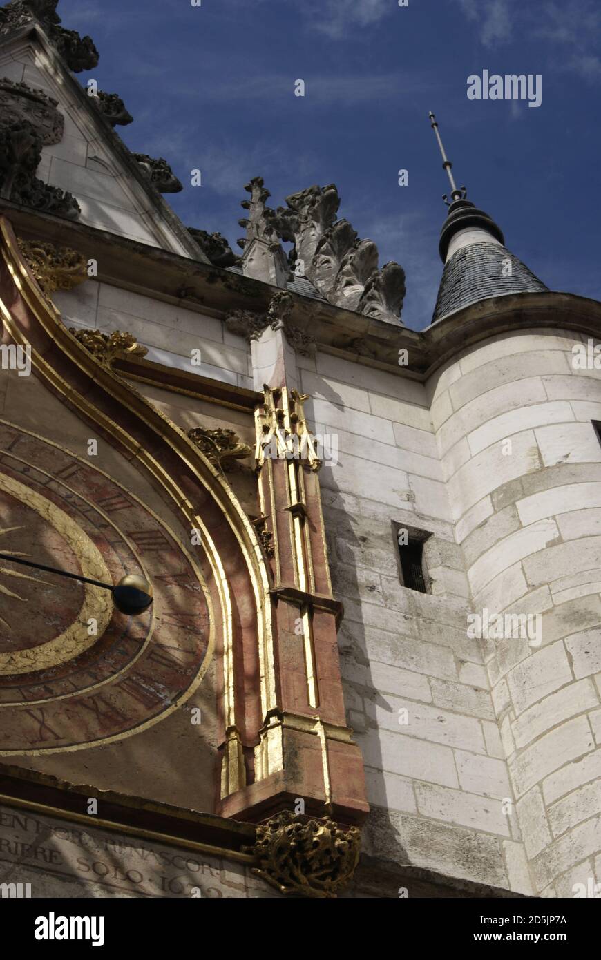 Tour de l'horloge d'Auxerre, Yonne, Francia Foto Stock