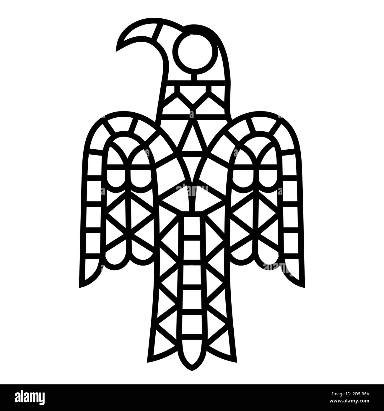 L'antica immagine del Raven Illustrazione Vettoriale