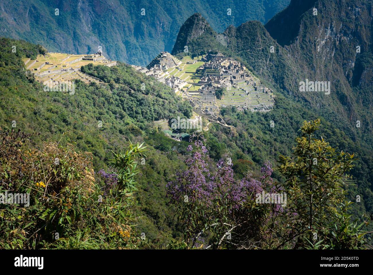 Machu Picchu sito archeologico, Perù Foto Stock