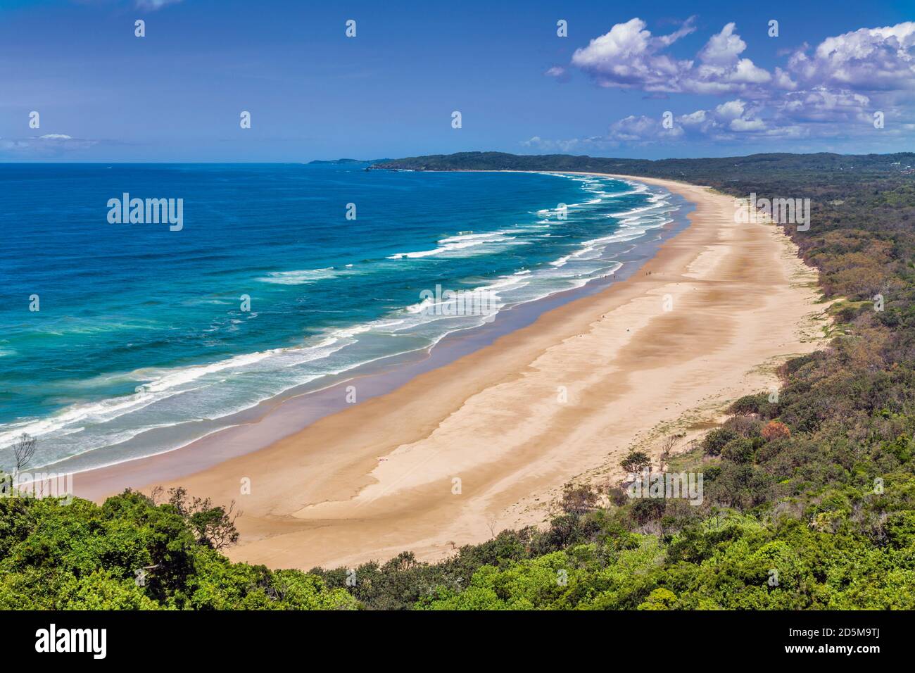 Byron Bay, nuovo Galles del Sud, Australia. Tallow Beach confinante con il Parco Nazionale di Arakwal. (Il parco prende il nome dall'Arakwal, un popolo indigeno Foto Stock