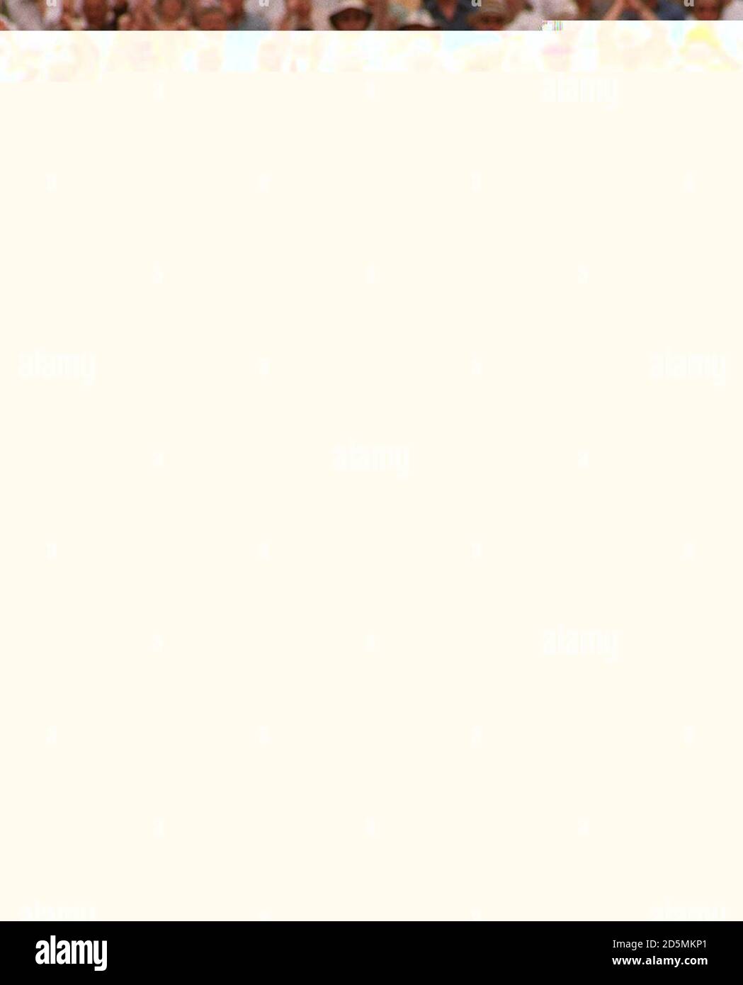 Michael Kasprowicz è licenziato da Andrew Caddick. Foto Stock