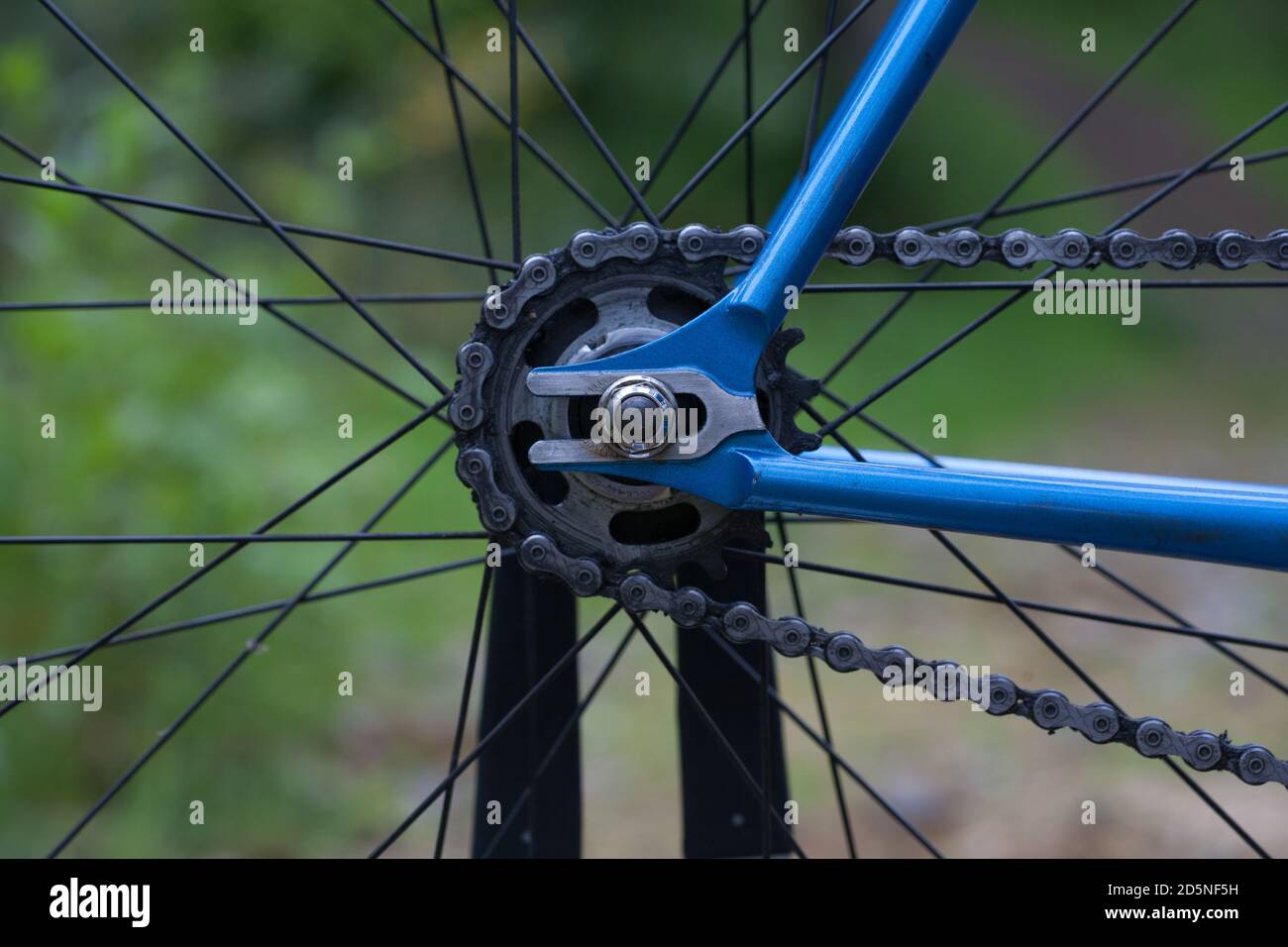 Bicicletta fissa in acciaio brasato con filetto Foto Stock