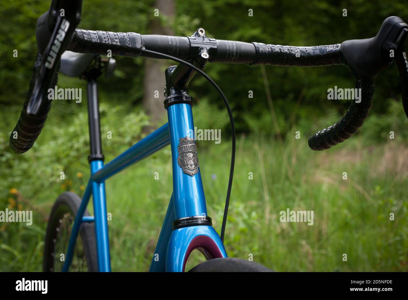 Bicicletta fissa in acciaio brasato con filetto Foto Stock