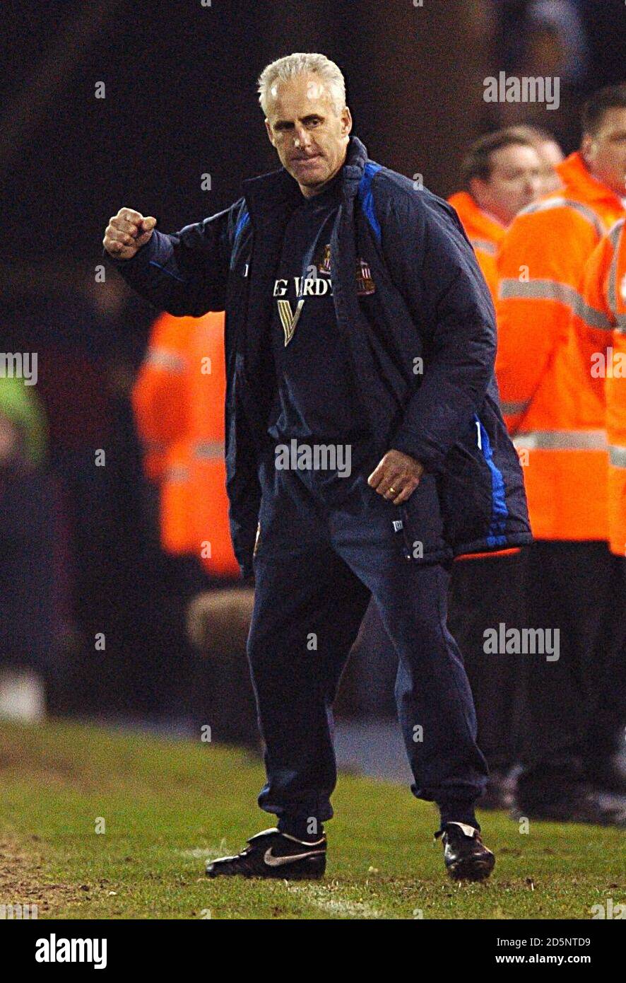 Il manager Sunderland Mick McCarthy celebra la loro vittoria Foto Stock
