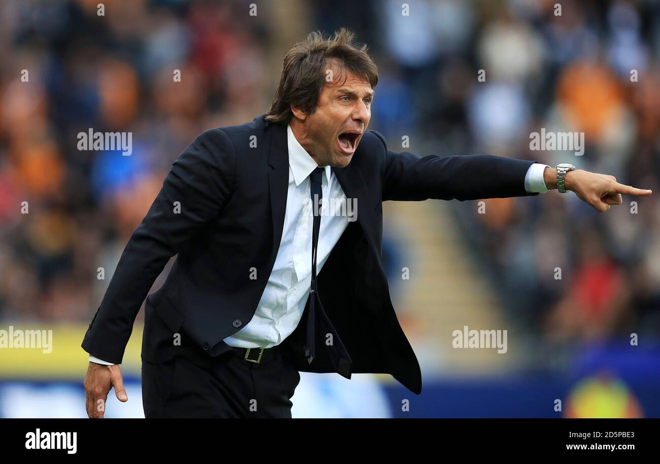 Chelsea manager Antonio Conte Foto Stock