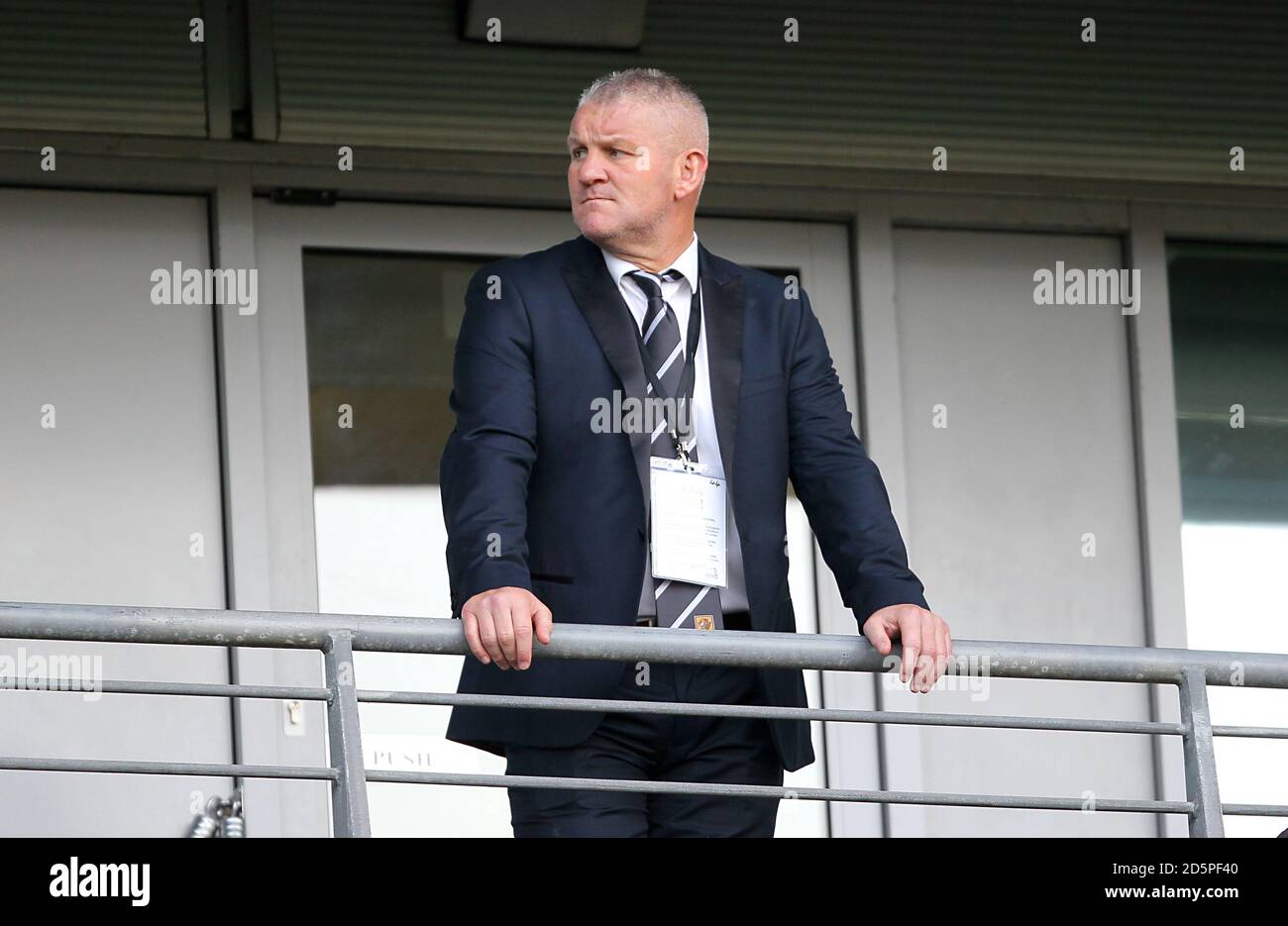 Ex giocatore di Hull City Dean Windass nei supporti. Foto Stock