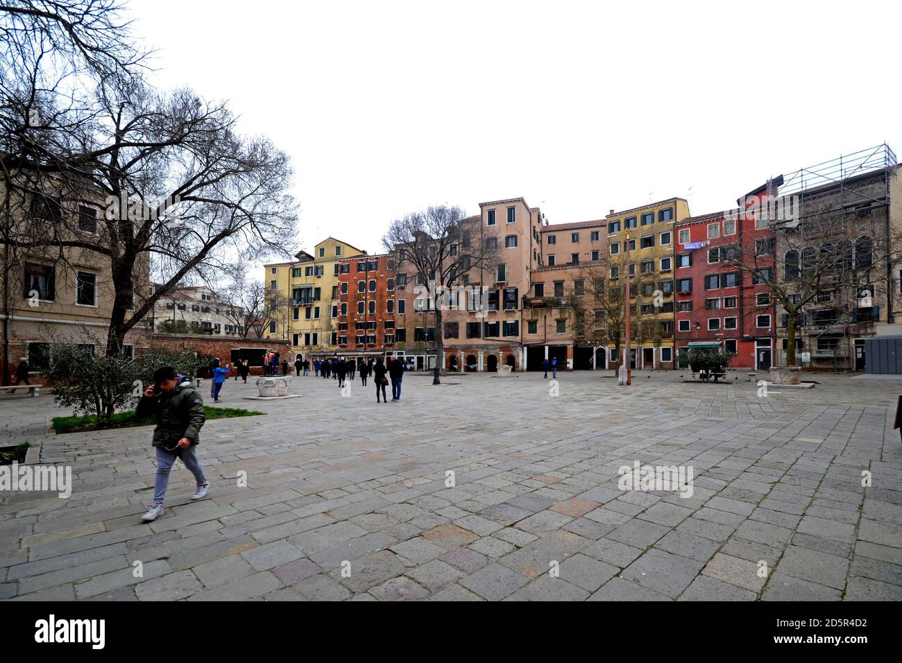 Vista panoramica del ghetto ebraico di Venezia (quartiere ebraico) Foto Stock