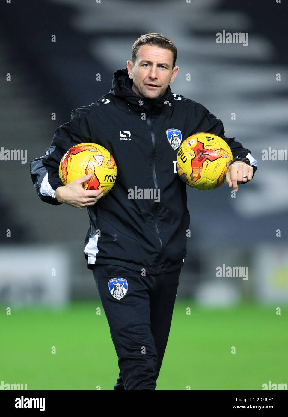 Oldham Athletic assistente manager Ian Baraclough Foto Stock