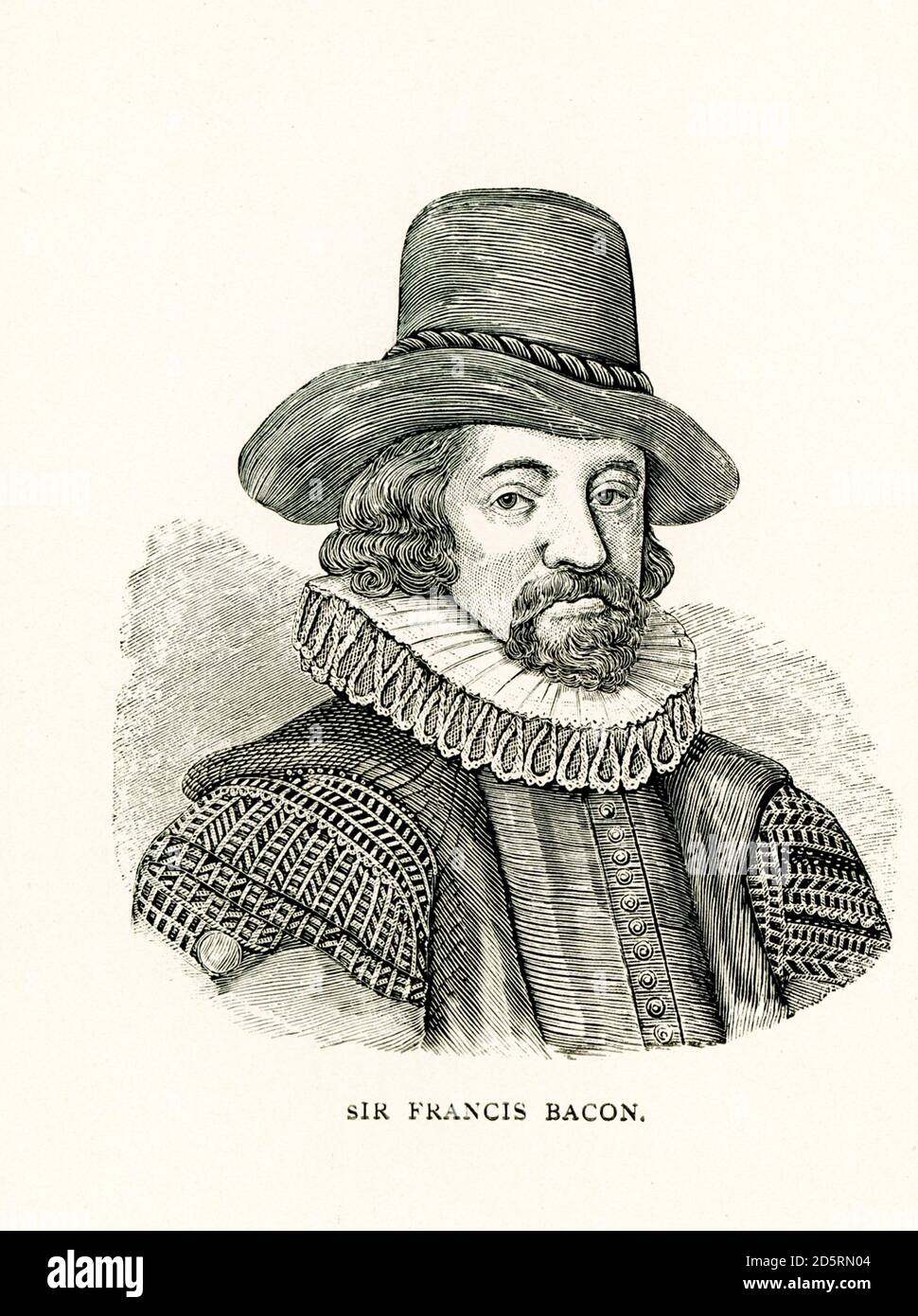 Francis Bacon (morto nel 1626), 1° Visconte St Alban, conosciuto anche come Lord Verulam, è stato un filosofo e statista inglese che ha servito come avvocato generale e come Signore Cancelliere d'Inghilterra. I suoi lavori sono accreditati per lo sviluppo del metodo scientifico e sono rimasti influenti attraverso la rivoluzione scientifica. Foto Stock