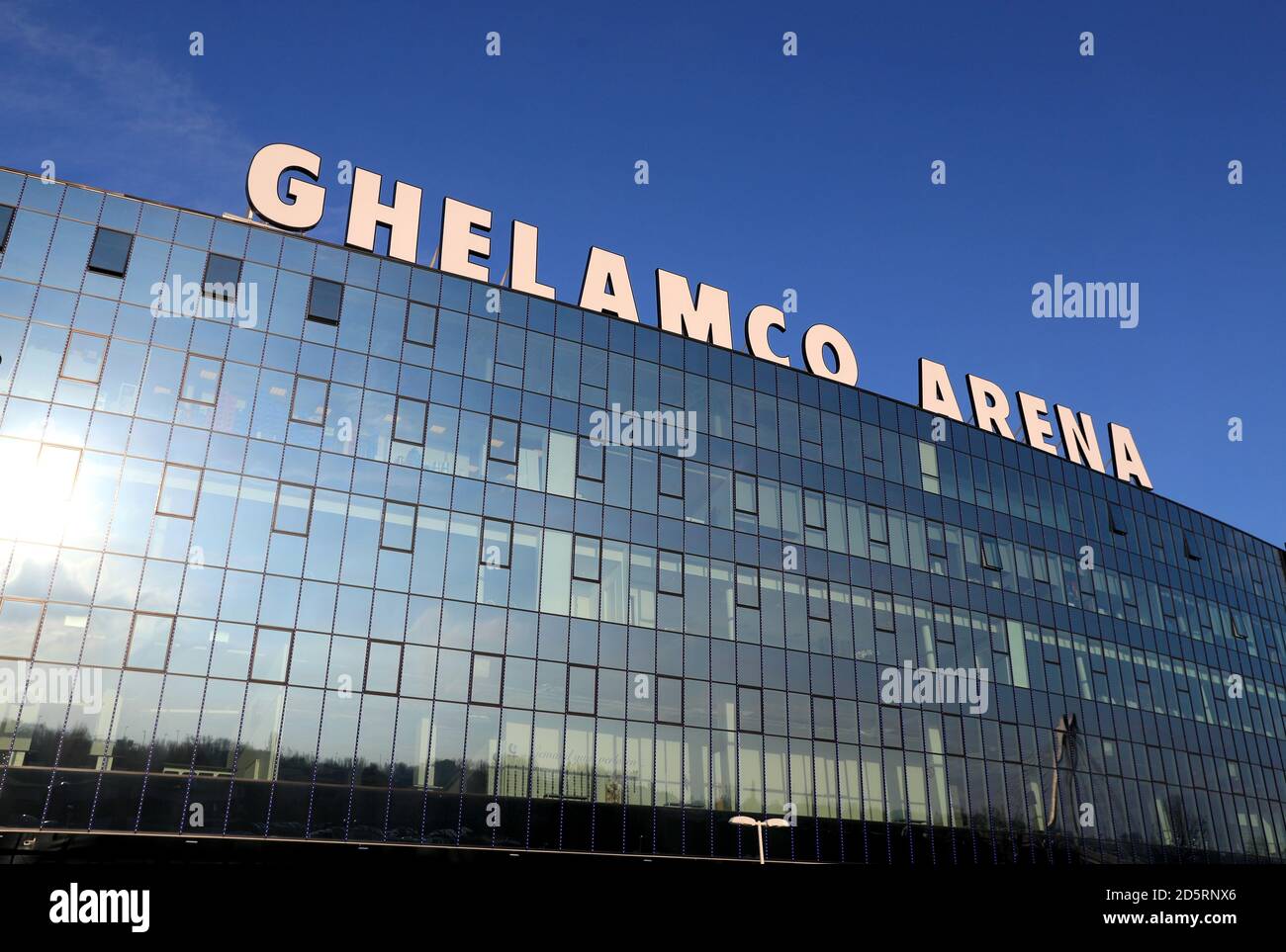 Una vista generale della Ghelamco Arena Foto Stock