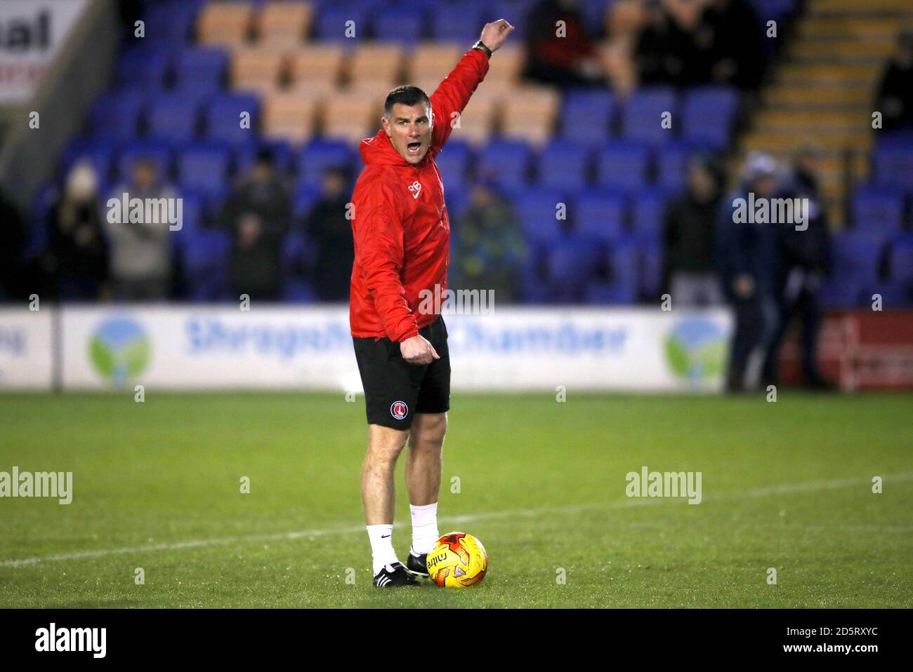 Charlton Athletic assistente direttore Richie Barker Foto Stock