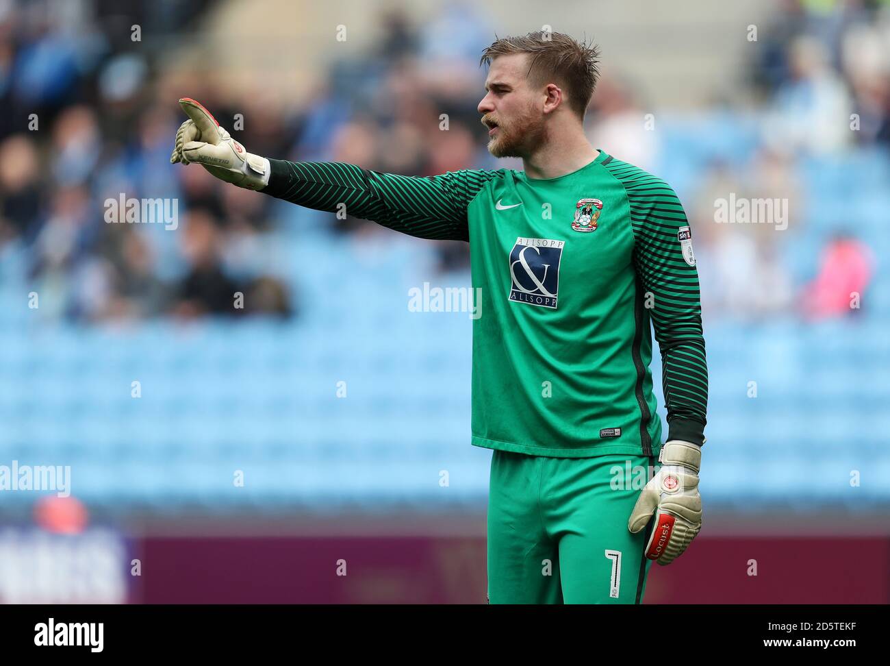 La citta' di Coventry City e il portiere Lee Burge Foto Stock