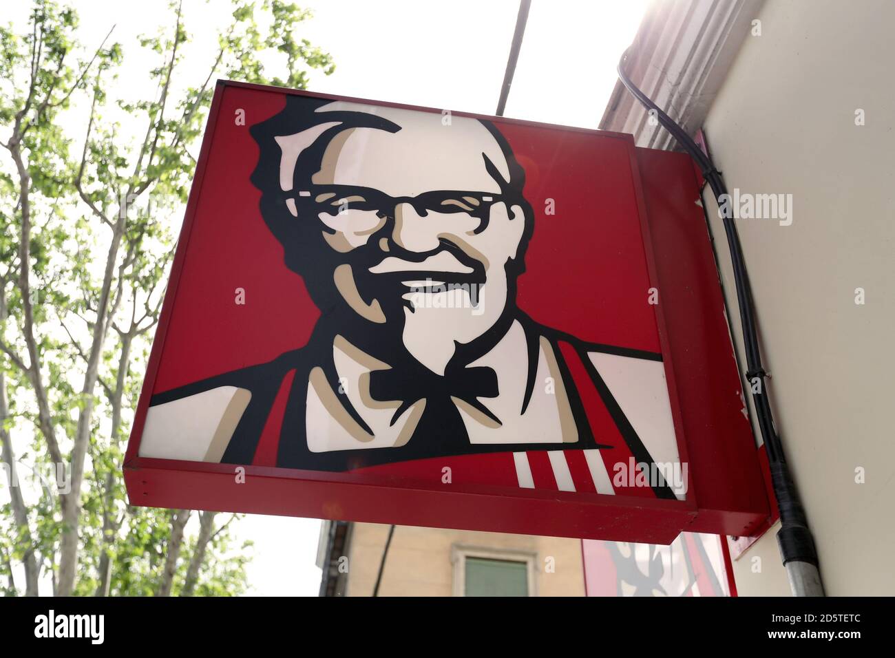 Un KFC a Madrid Foto Stock