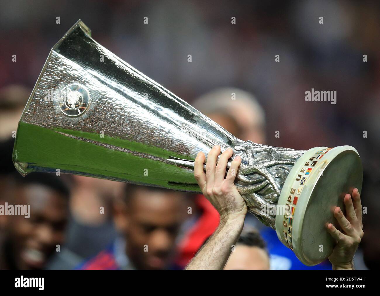 Una visione generale del trofeo UEFA Europa League Foto Stock