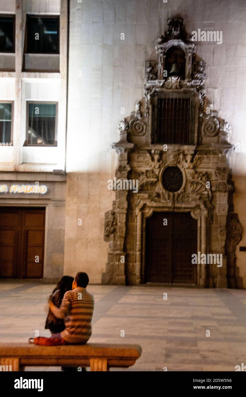 Cortile a Madrid, Spagna. Foto Stock