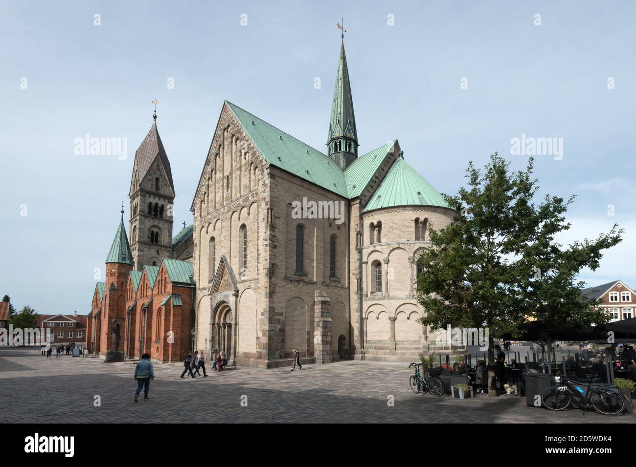 Ribe Cattedrale (Ribe Domkirke) nella storica cittadina di Ribe, la città più antica del paese, nello Jutland, Danimarca Foto Stock