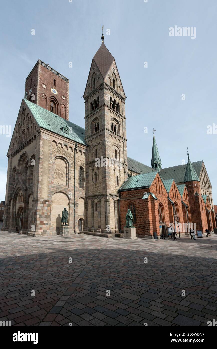 Ribe Cattedrale (Ribe Domkirke) nella storica cittadina di Ribe, la città più antica del paese, nello Jutland, Danimarca Foto Stock