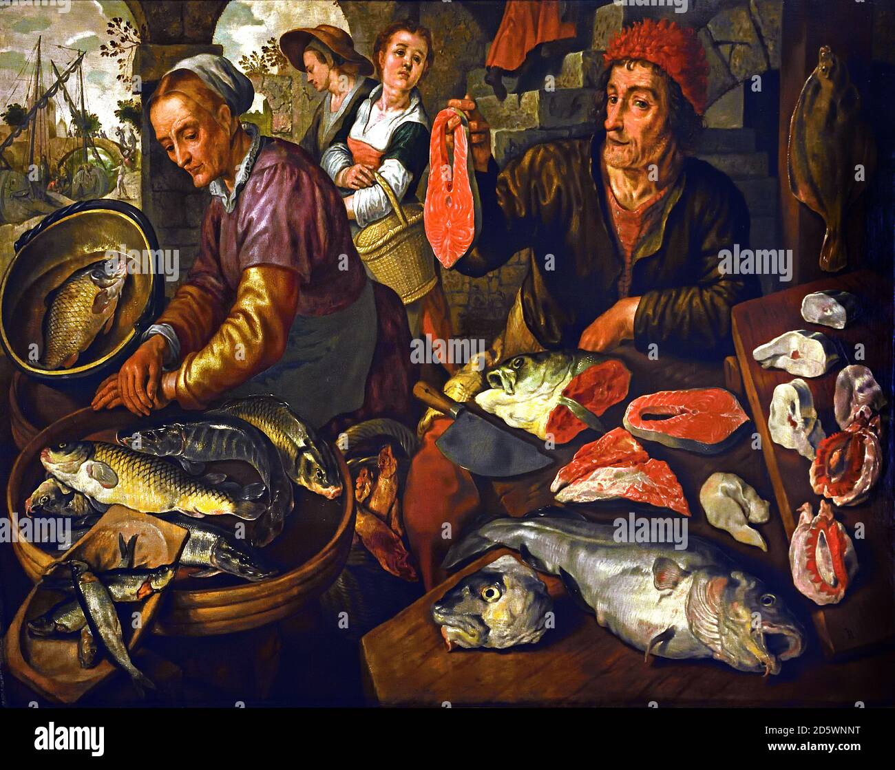 Le marché aux poissons - Il mercato del pesce di 1568 Joachim Beuckelaer (1533-1574 belga fiamminga del Belgio Foto Stock