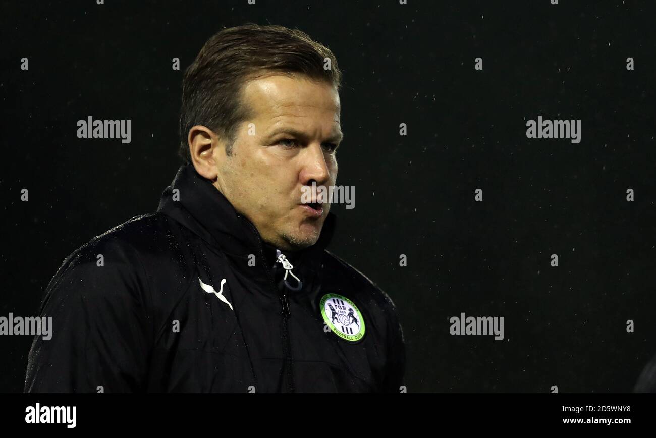 Mark Cooper, manager di Forest Green Rovers Foto Stock