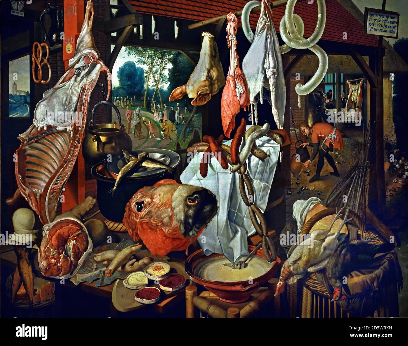 Macellaio`s Stall 1551-1555 Pieter Aertsen 1508-1575, olandese, Olanda. Foto Stock