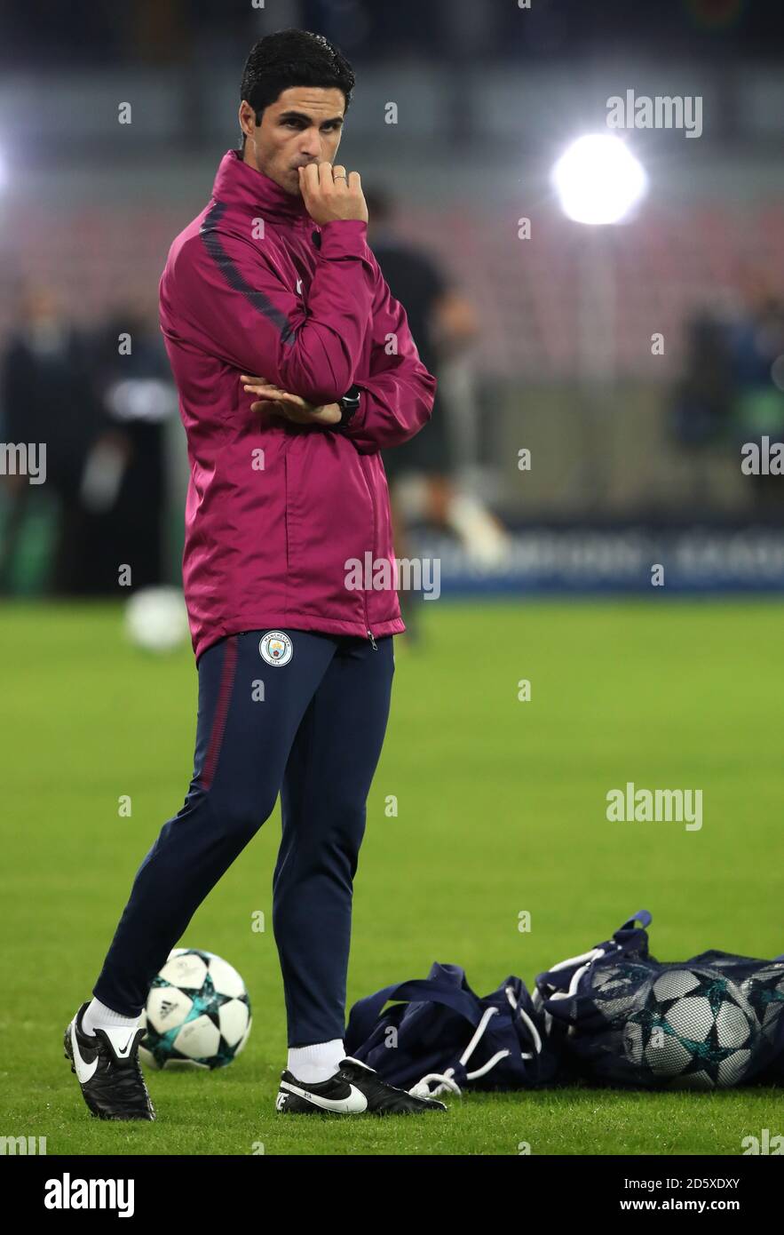Mikel Arteta, co-assistente di Manchester City Foto Stock