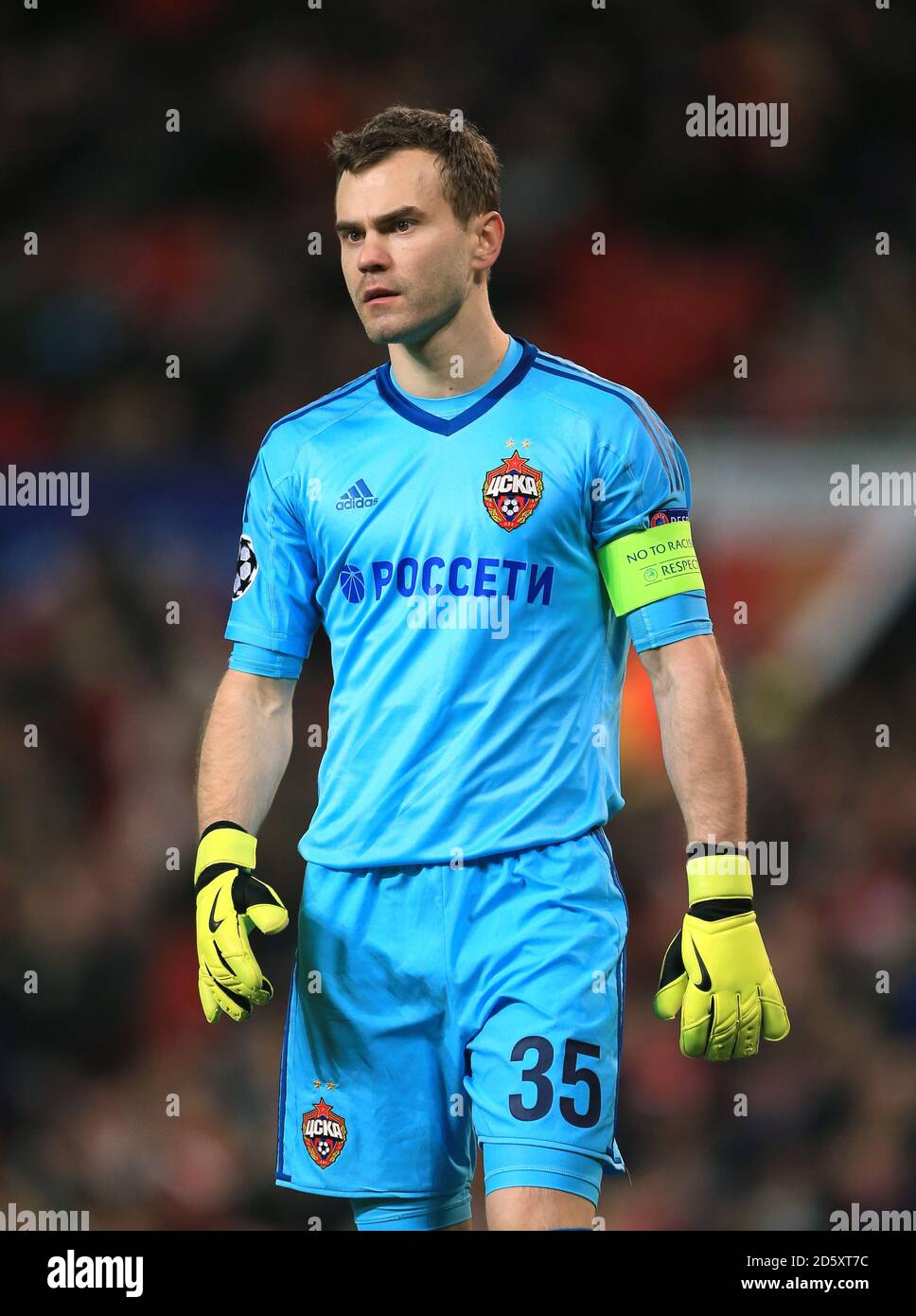 CSKA Igor Akinfeev di Mosca Foto Stock