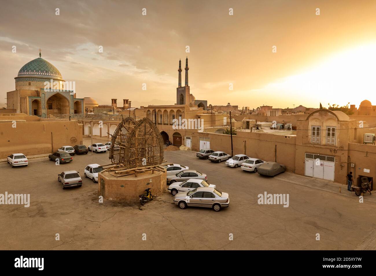 Iran, Provincia di Yazd, Yazd, Moschea di Jameh di Yazd Foto Stock