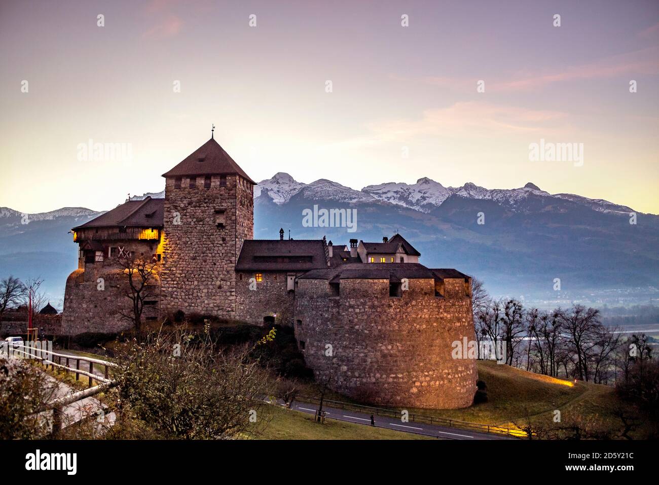 Il Liechtenstein, Oberland, Vaduz, Vaduz Castle Foto Stock