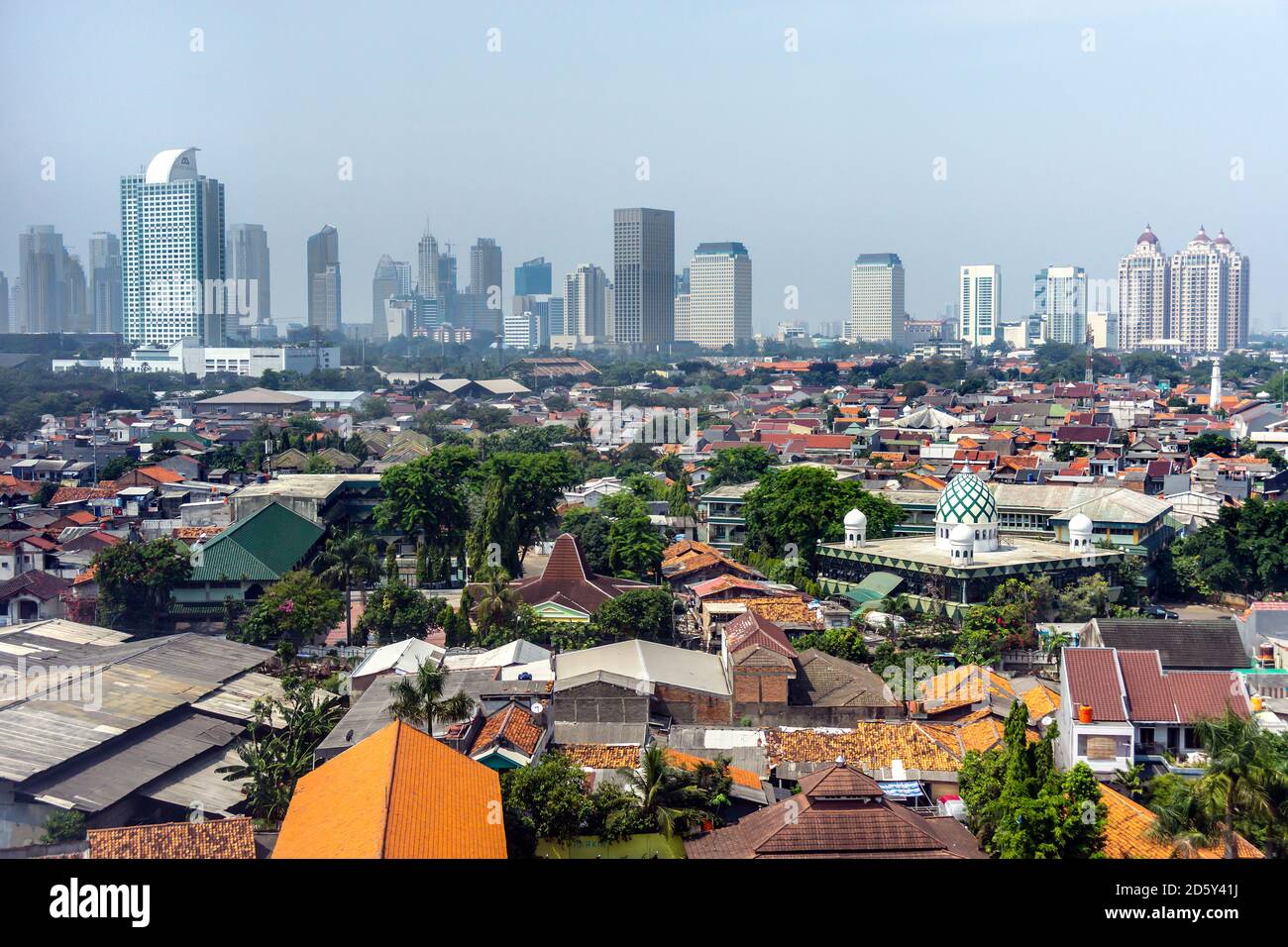 Indonesia Jakarta, Cityview e area privata Foto Stock