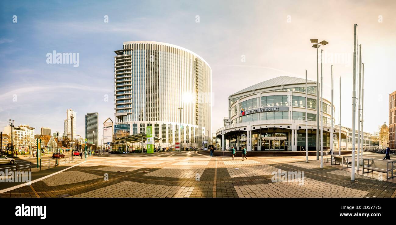 Germania, Francoforte, vista della fiera di Francoforte Foto Stock