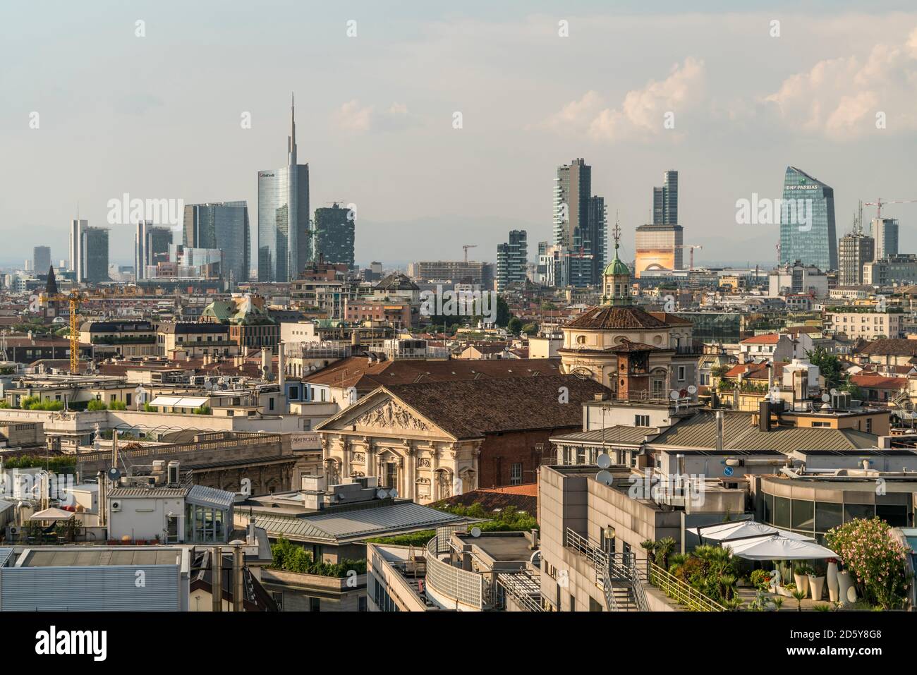 Italia, Milano, paesaggio urbano Foto Stock