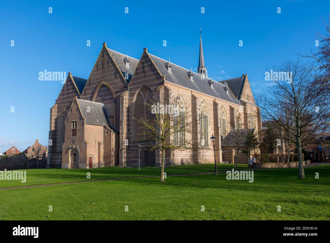 Paesi Bassi, Zeeland, Schouwen-Duiveland, Brouwershaven, Chiesa di San Nicola Foto Stock