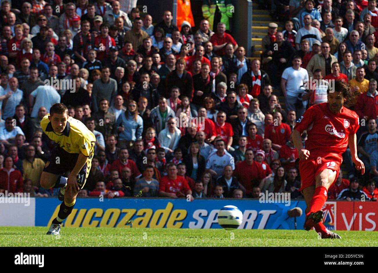 Fernando Morientes, Liverpool segna Foto Stock