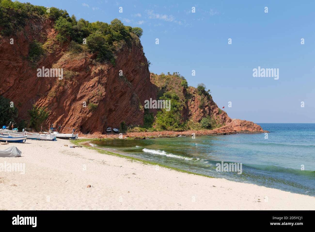 La Turchia, il Mar Nero, la spiaggia di Cakraz Foto Stock