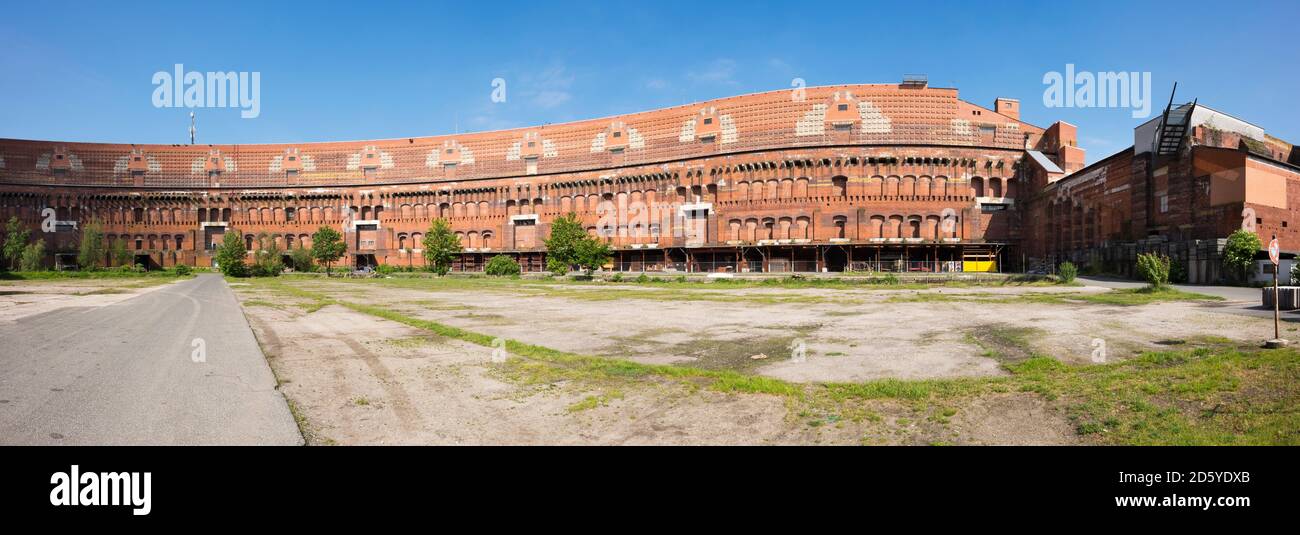 Germania, Baviera, Norimberga, Centro documentazione Party Rally Grounds nazista, cortile Foto Stock