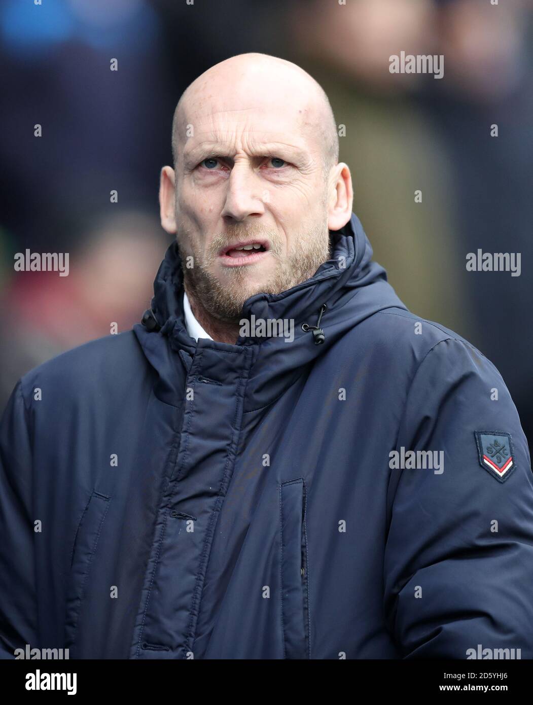 Il manager di lettura Jaap Stam prima del calcio [ off Foto Stock