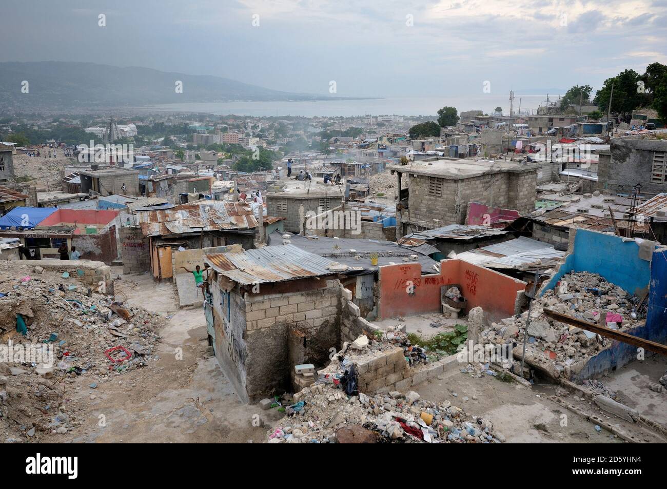 Haiti, Port-au-Prince, zona privata di Fort National Foto Stock