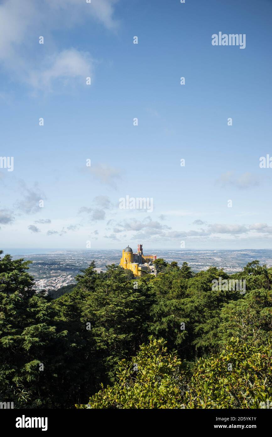 Il Portogallo, Sintra, pena il National Palace Foto Stock
