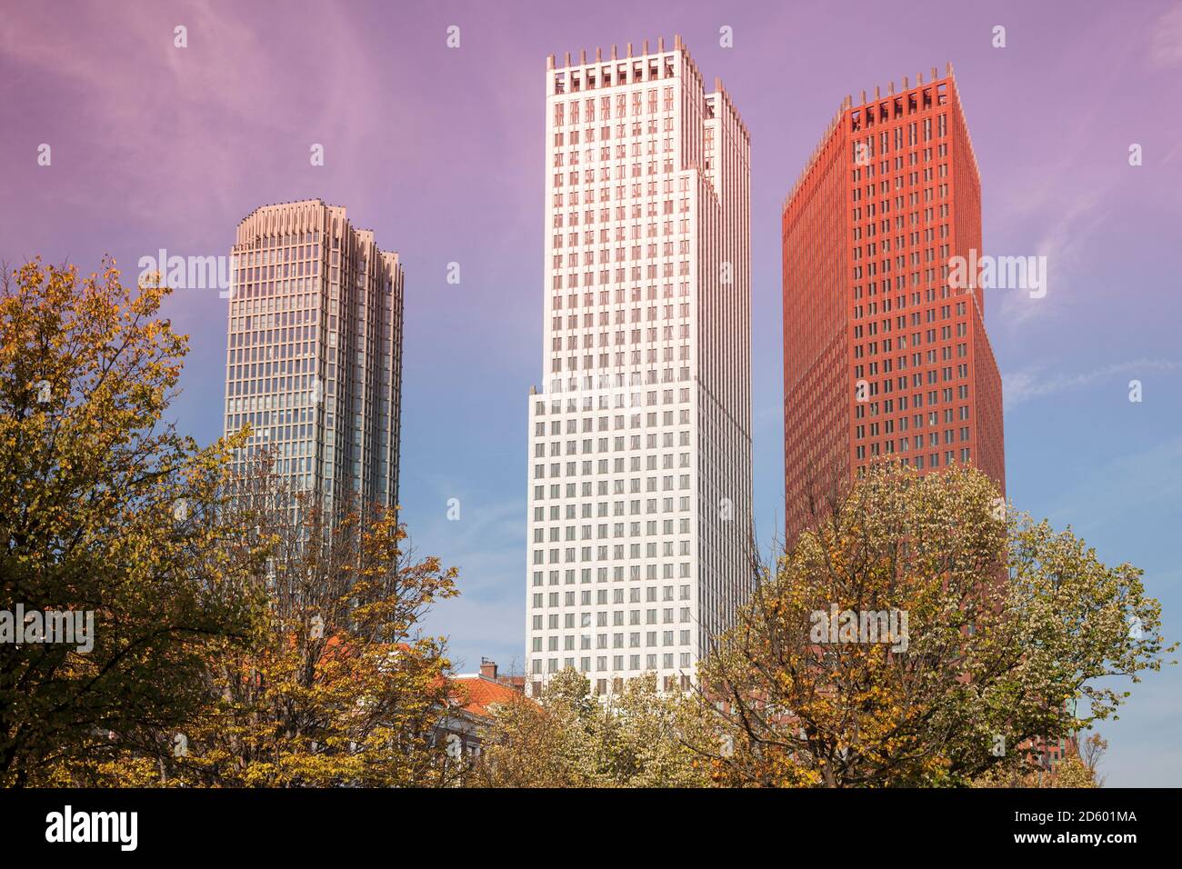 Paesi Bassi, Den Haag, edifici ad alta Foto Stock
