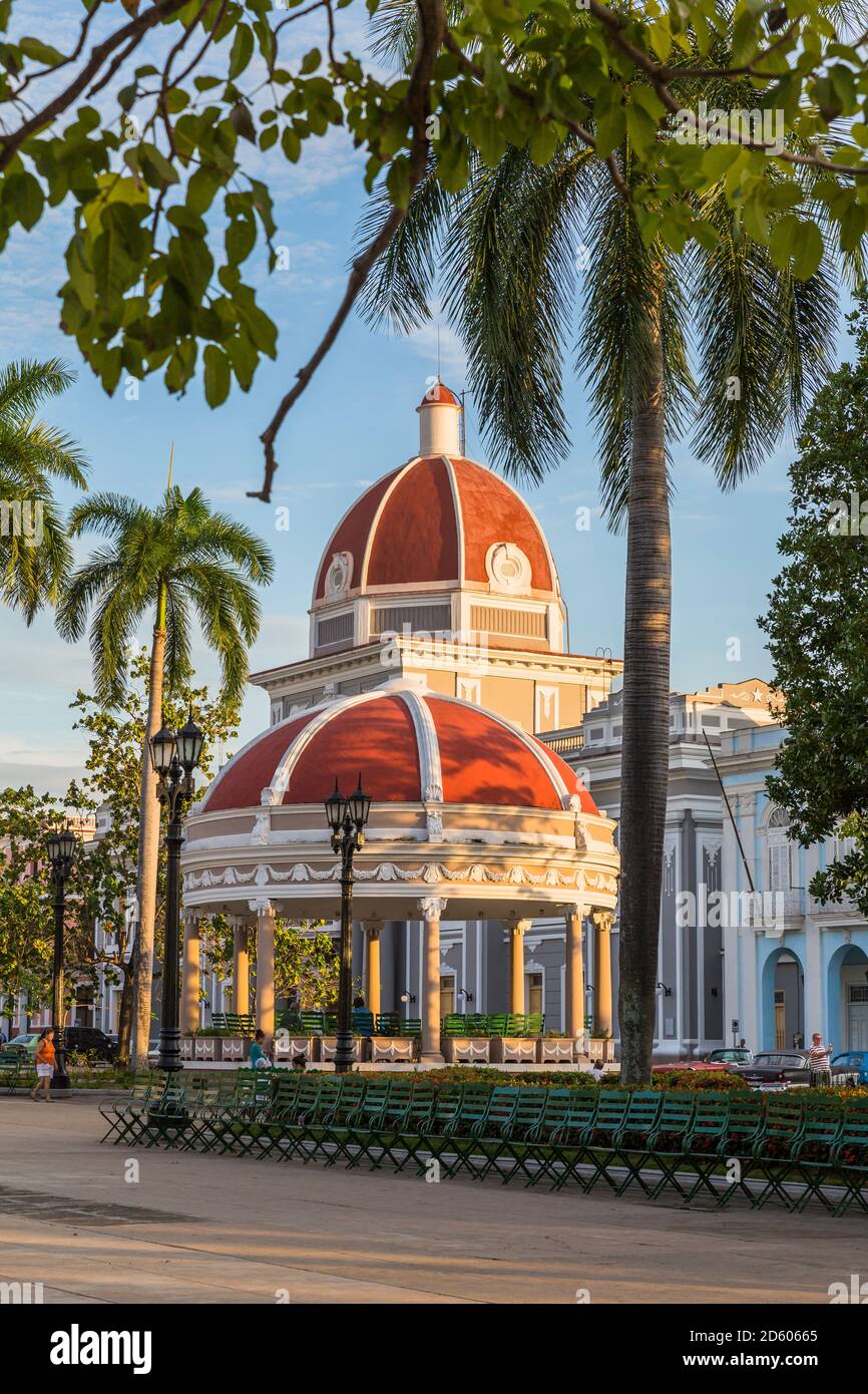 Cuba, Cienfuegos, vista al Pavillon Glorieta al Parco Jose Marti Foto Stock