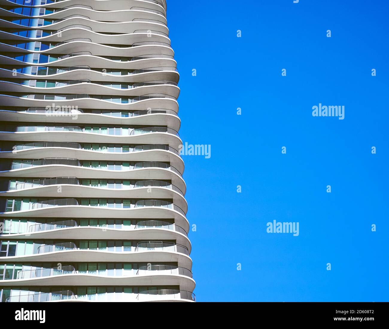 Stati Uniti d'America, Illinois, Chicago, Aqua Tower, alto edificio residenziale Foto Stock