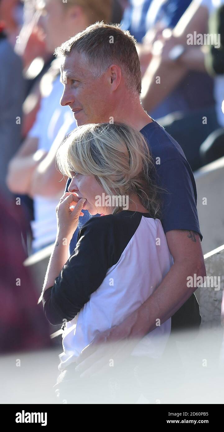 I fan di Charlton Athletic si sono sguadati Foto Stock