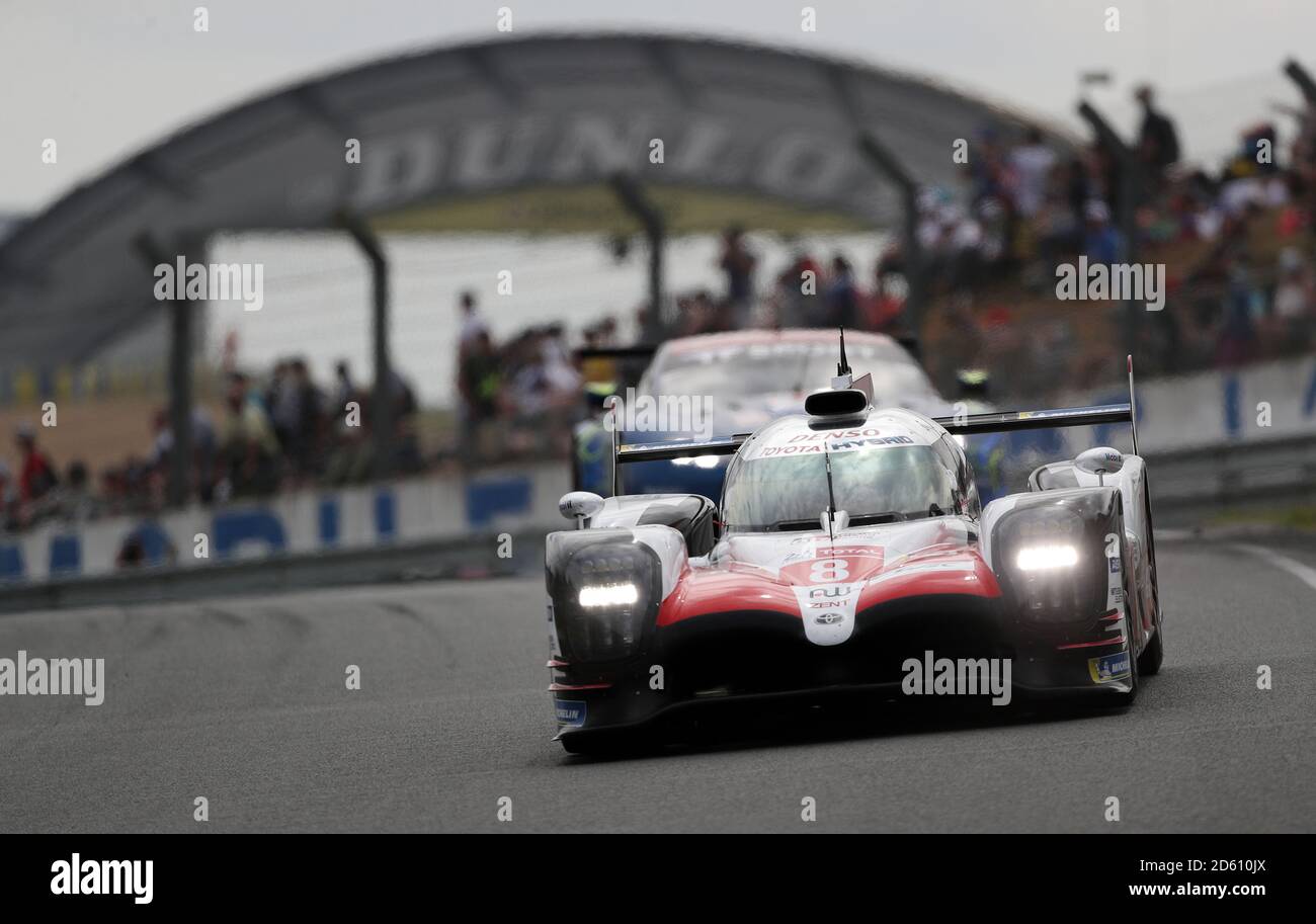 Fernando Alonso durante le 24 ore di le Mans Foto Stock