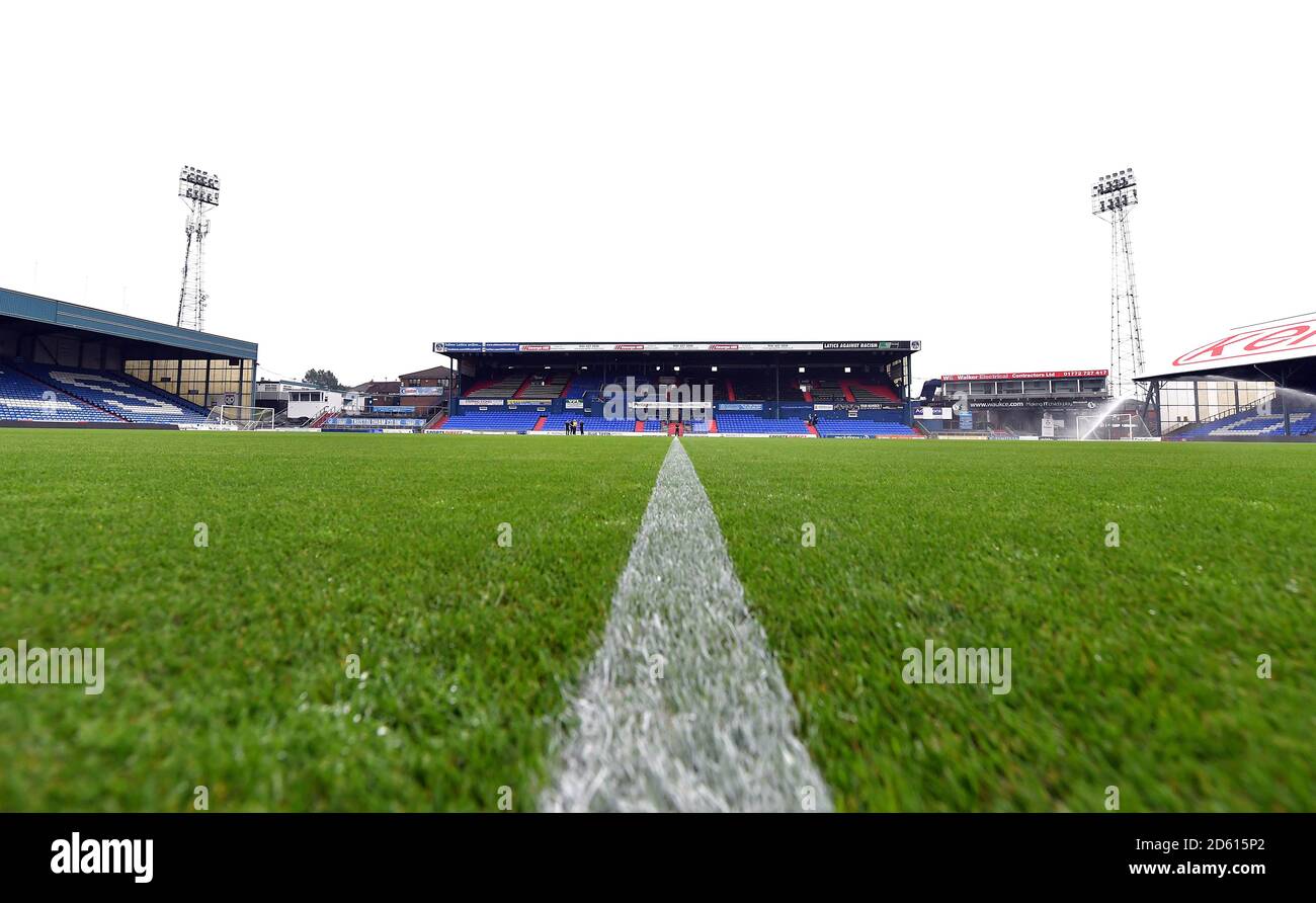 Una vista generale del Boundary Park, casa di Oldham Athletic Foto Stock
