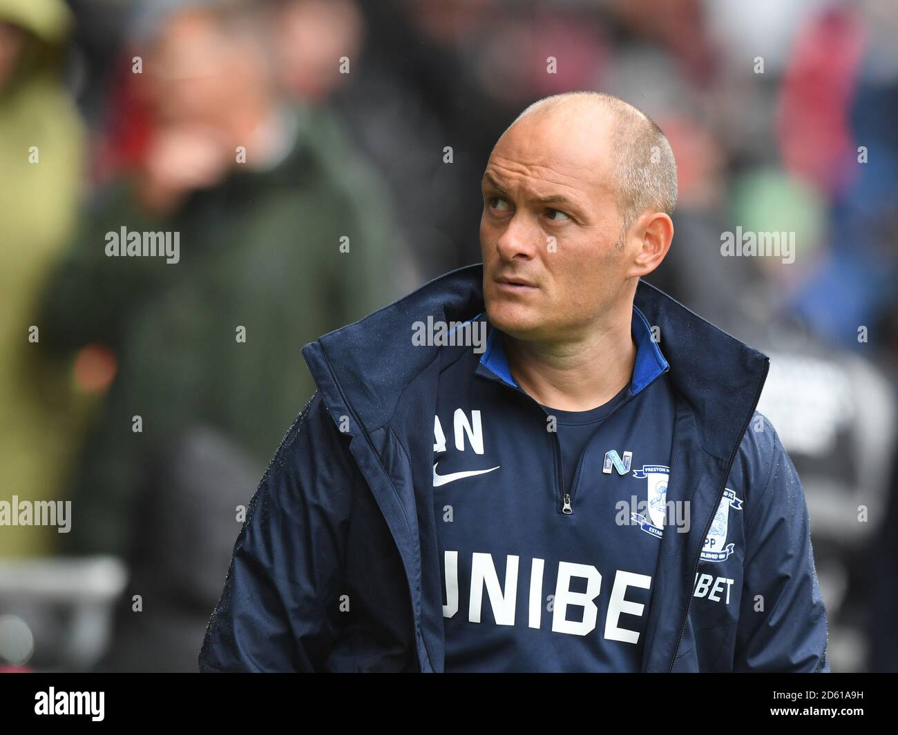 Preston North End Manager Alex Neil Foto Stock