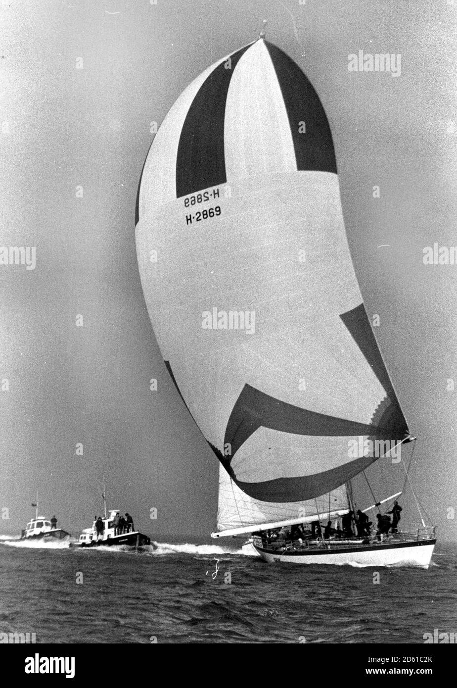 FLYER SI AVVICINA ALLA LINEA DI ARRIVO PER VINCERE IL ROUND 1981 DELLA GARA MONDIALE. Foto Stock