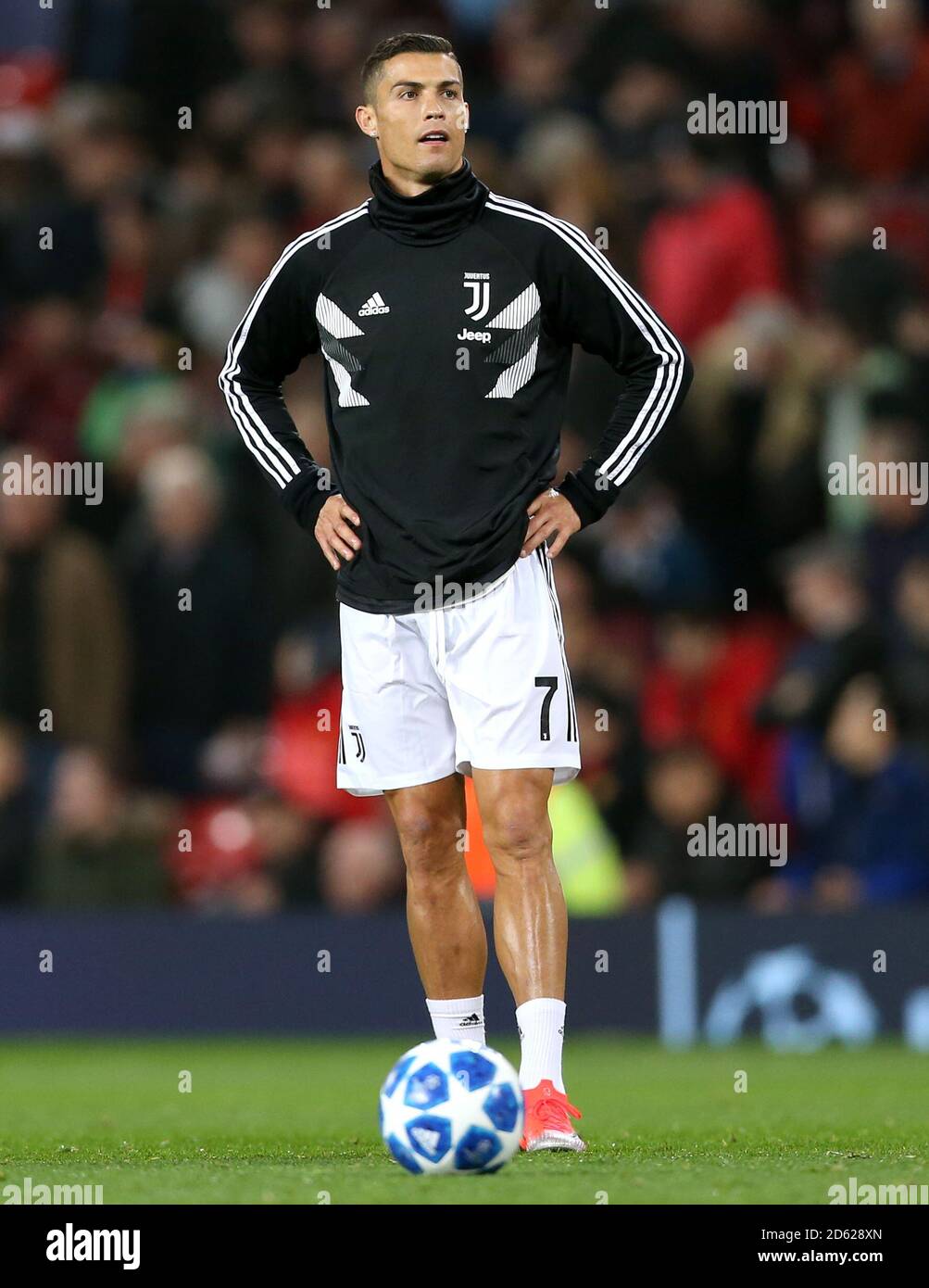 Cristiano Ronaldo di Juventus durante il riscaldamento della pre-partita  Foto stock - Alamy