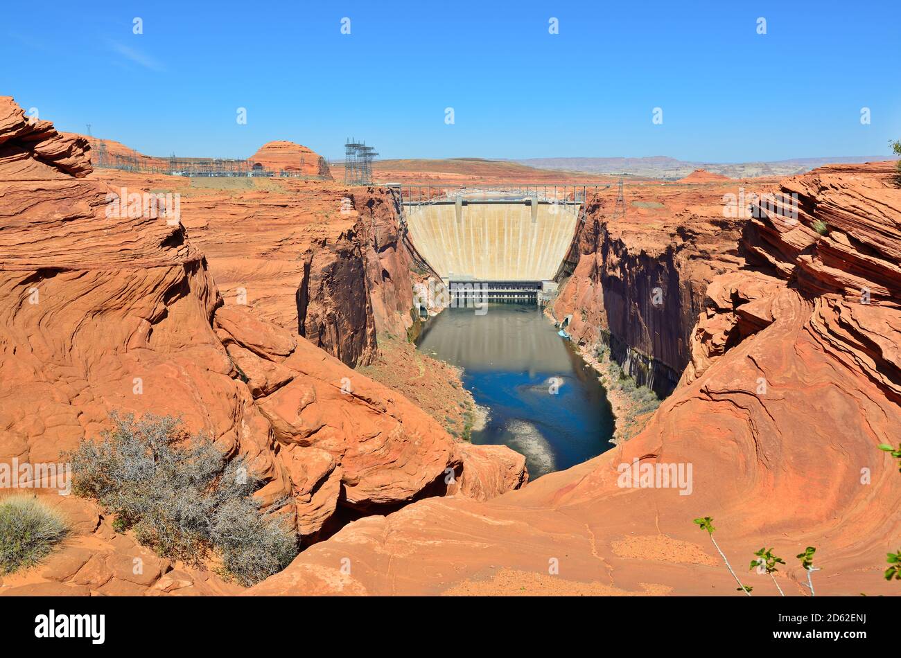 Diga di Glen Canyon Foto Stock